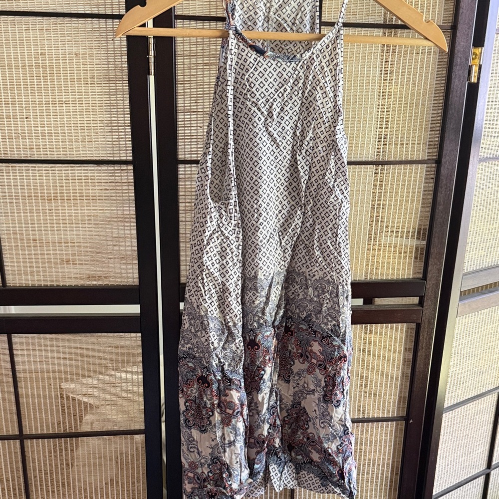 En Creme Geometric and Paisley Mini Dress